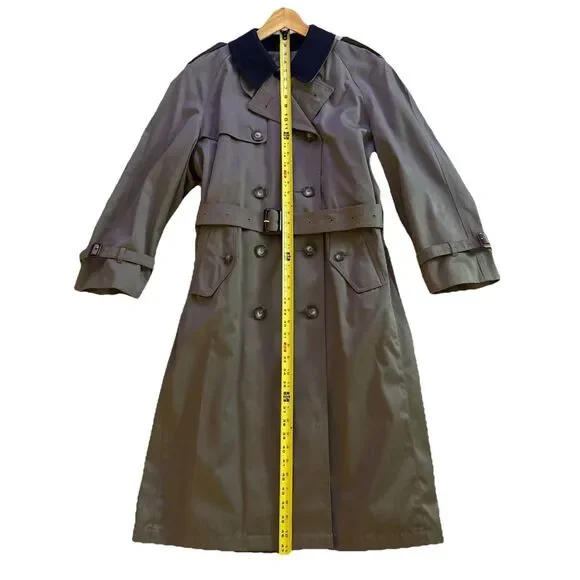 RALPH LAUREN Chaps Trench Coat Mens Sz 38S Double Breasted Removable Wool Lining - Picture 11 of 16